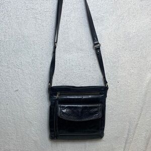 The Sak Tan Leather Interior Crossbody Accent